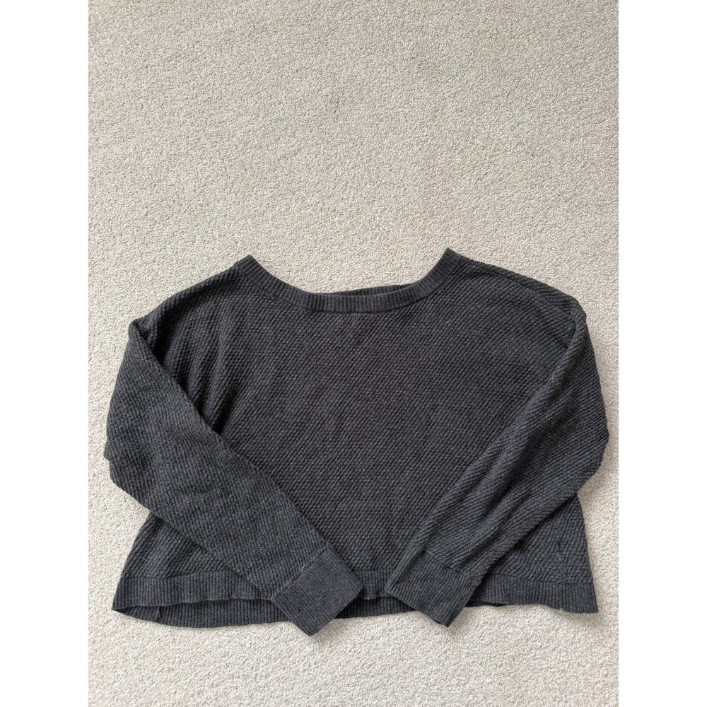 OFFLINE by Aerie Lounge Sweater Size S Grey Boxy Alpaca Blend‎ Knit